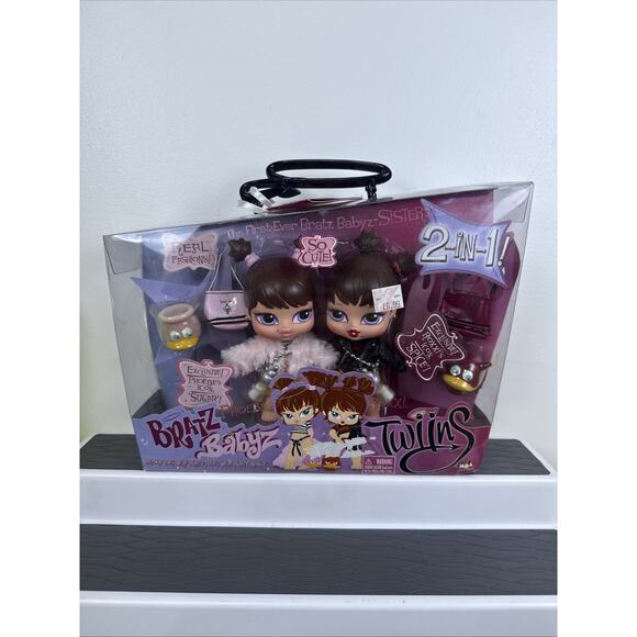 RARE Bratz Babyz Twiins Twins Roxxi and Phoebe Dolls NEW HTF - Picture 1 of 11